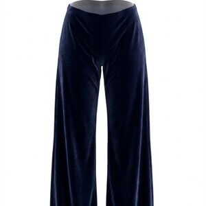Necessary Objects Vintage Y2K Indigo Velour Stretch Pants Size Medium